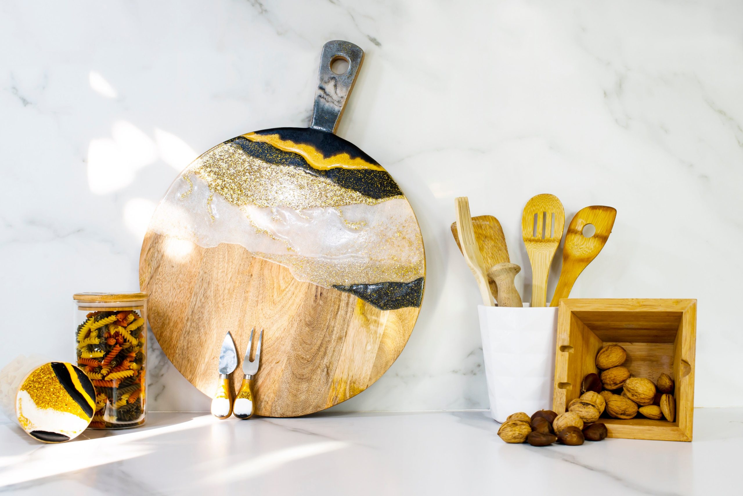 Pack Luxury Mármol Oro y Negro - Imagen 2