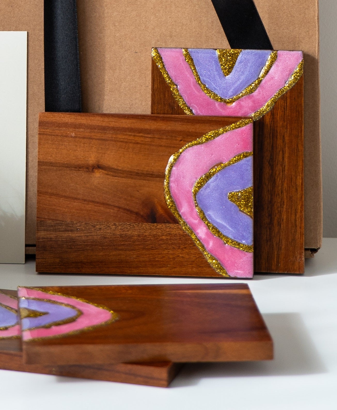 Posavasos Geoda Fucsia - Imagen 2