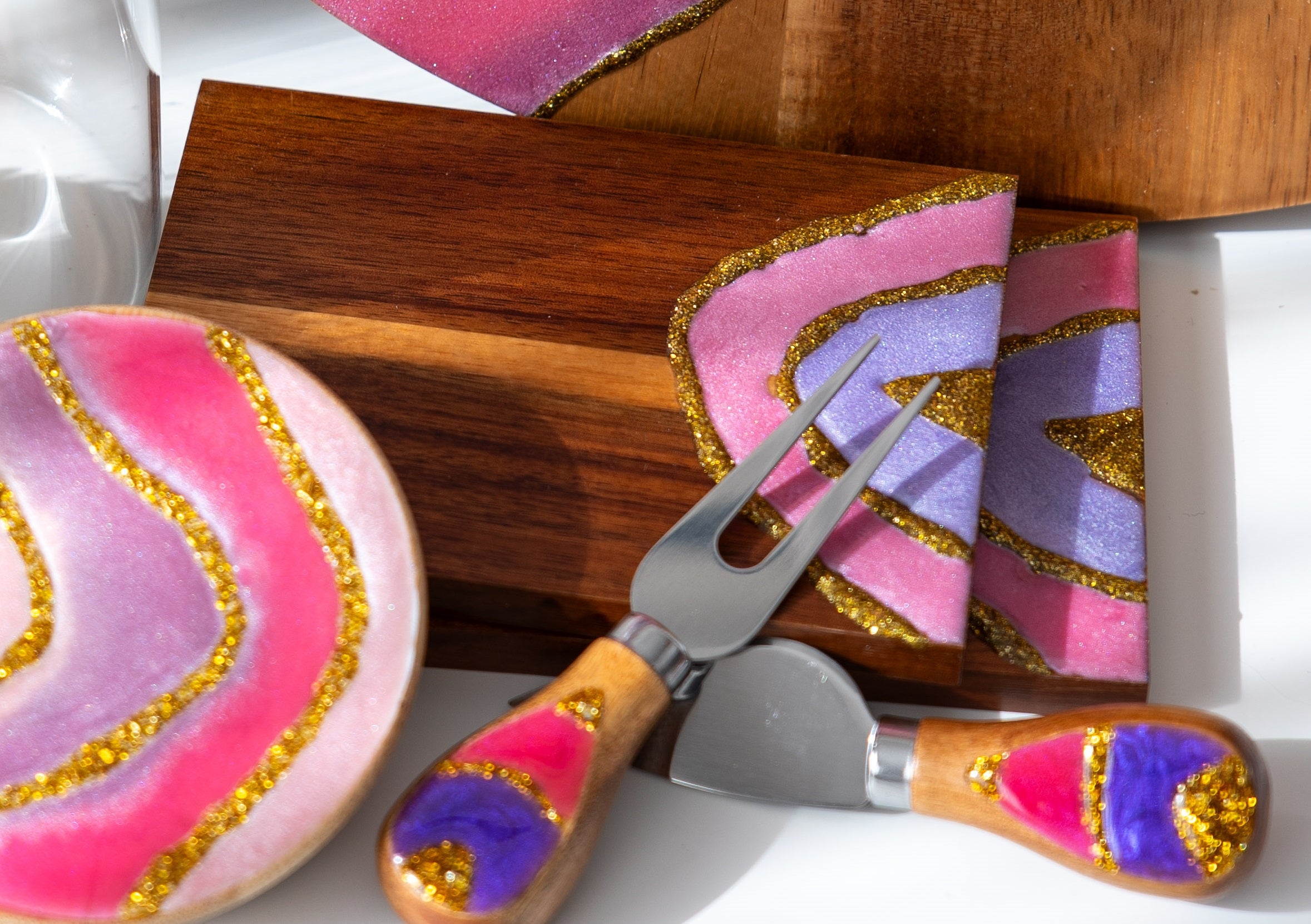 Posavasos Geoda Fucsia - Imagen 4