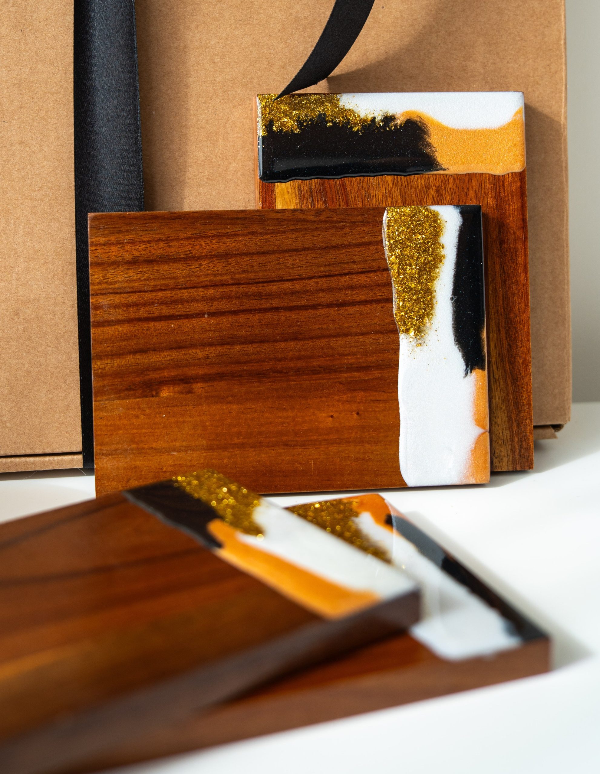 Posavasos Mármol Oro y Negro - Imagen 6